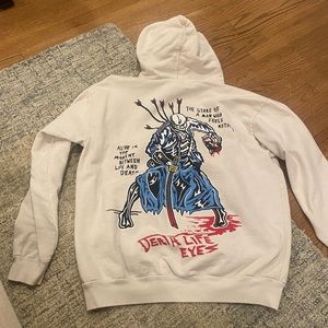 Warren Lotas death life eyes pullover hoodie